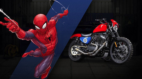 Spider-man, Iron 883 (Sportster) – Phil’s Garage (NSW) and Canberra H-D (ACT)