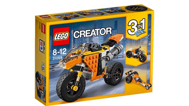 Lego moto orange